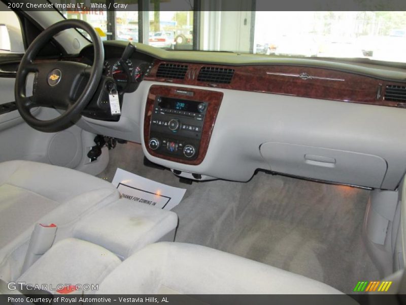 White / Gray 2007 Chevrolet Impala LT