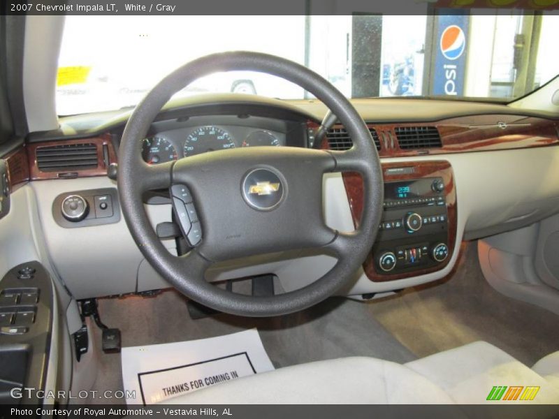 White / Gray 2007 Chevrolet Impala LT