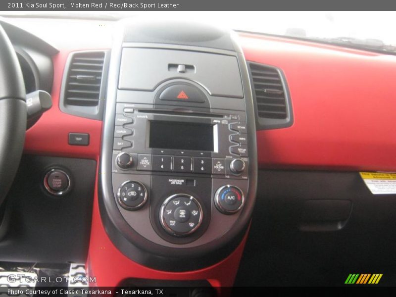 Molten Red / Red/Black Sport Leather 2011 Kia Soul Sport