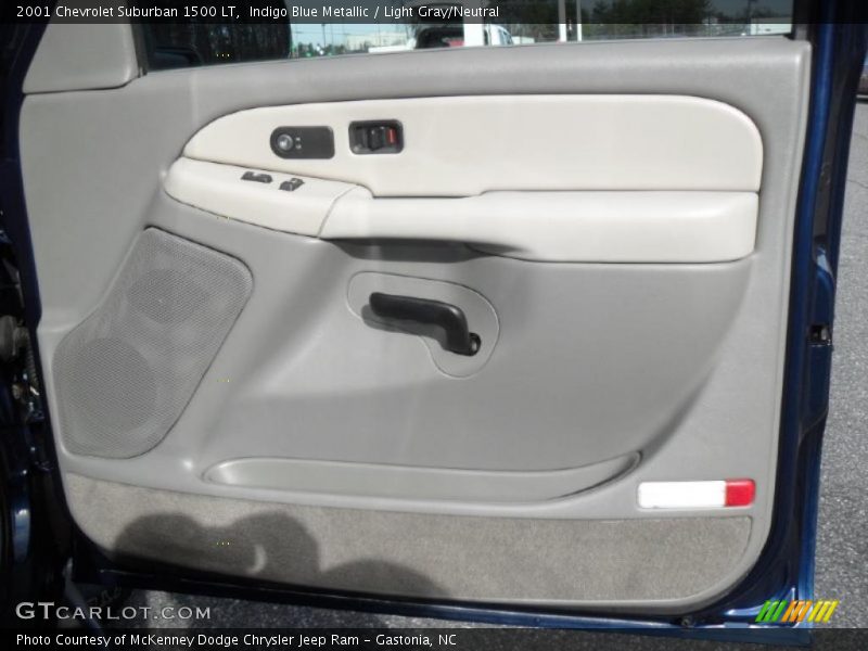 Indigo Blue Metallic / Light Gray/Neutral 2001 Chevrolet Suburban 1500 LT