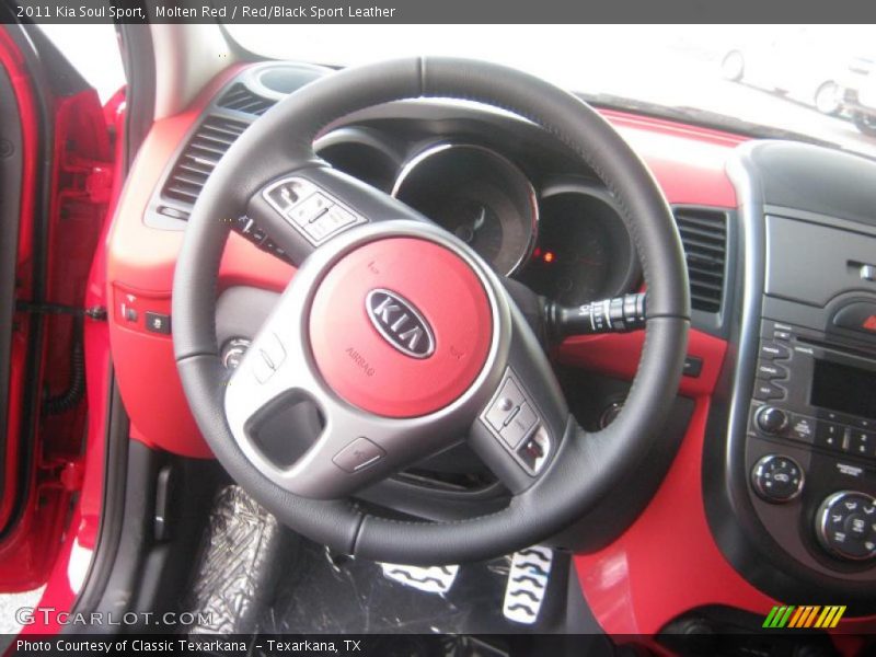  2011 Soul Sport Red/Black Sport Leather Interior