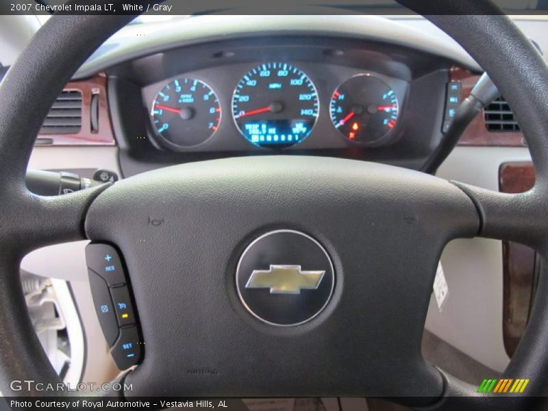 White / Gray 2007 Chevrolet Impala LT