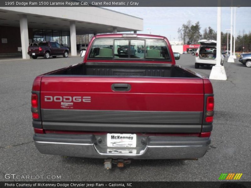 Claret Red Metallic / Gray 1995 Dodge Ram 1500 Laramie Regular Cab