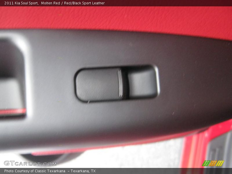 Molten Red / Red/Black Sport Leather 2011 Kia Soul Sport