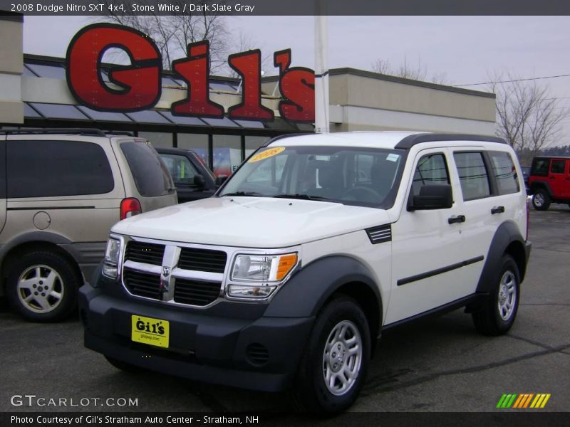 Stone White / Dark Slate Gray 2008 Dodge Nitro SXT 4x4