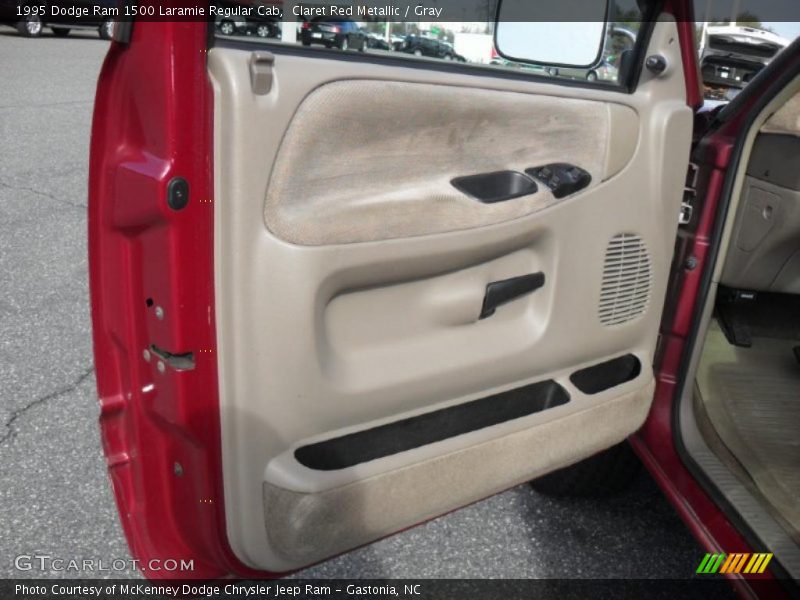 Claret Red Metallic / Gray 1995 Dodge Ram 1500 Laramie Regular Cab