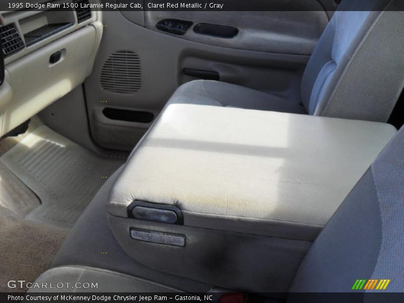 Claret Red Metallic / Gray 1995 Dodge Ram 1500 Laramie Regular Cab
