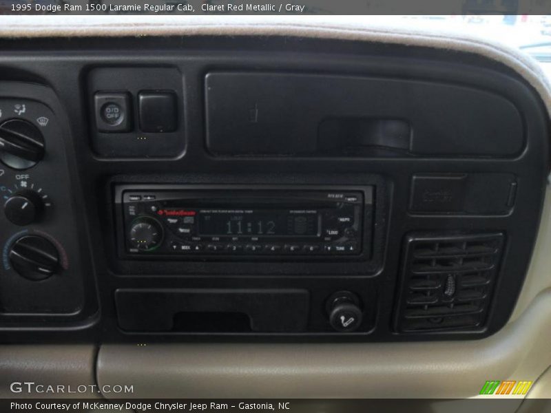 Claret Red Metallic / Gray 1995 Dodge Ram 1500 Laramie Regular Cab