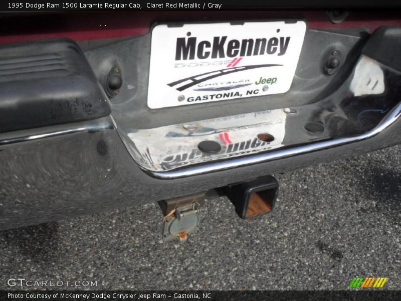 Claret Red Metallic / Gray 1995 Dodge Ram 1500 Laramie Regular Cab