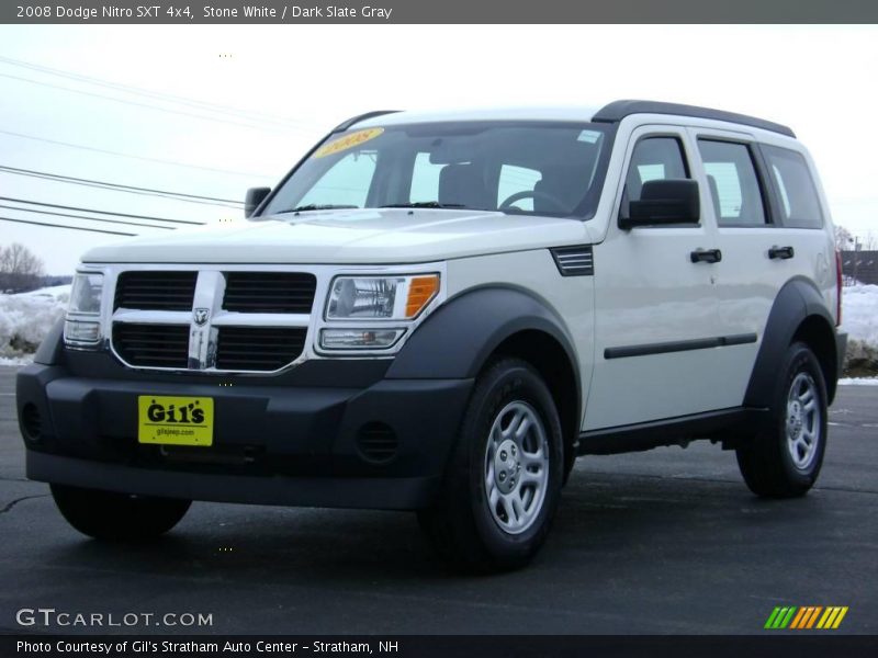 Stone White / Dark Slate Gray 2008 Dodge Nitro SXT 4x4