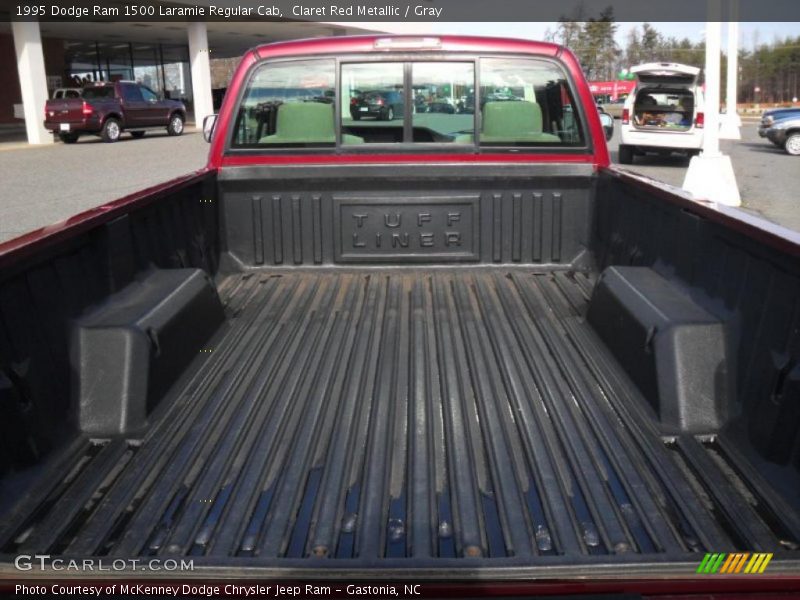 Claret Red Metallic / Gray 1995 Dodge Ram 1500 Laramie Regular Cab