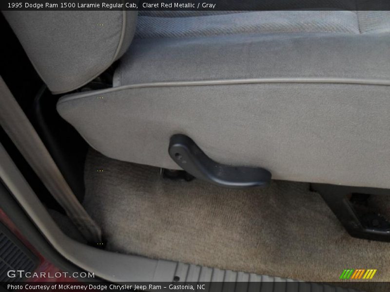 Claret Red Metallic / Gray 1995 Dodge Ram 1500 Laramie Regular Cab
