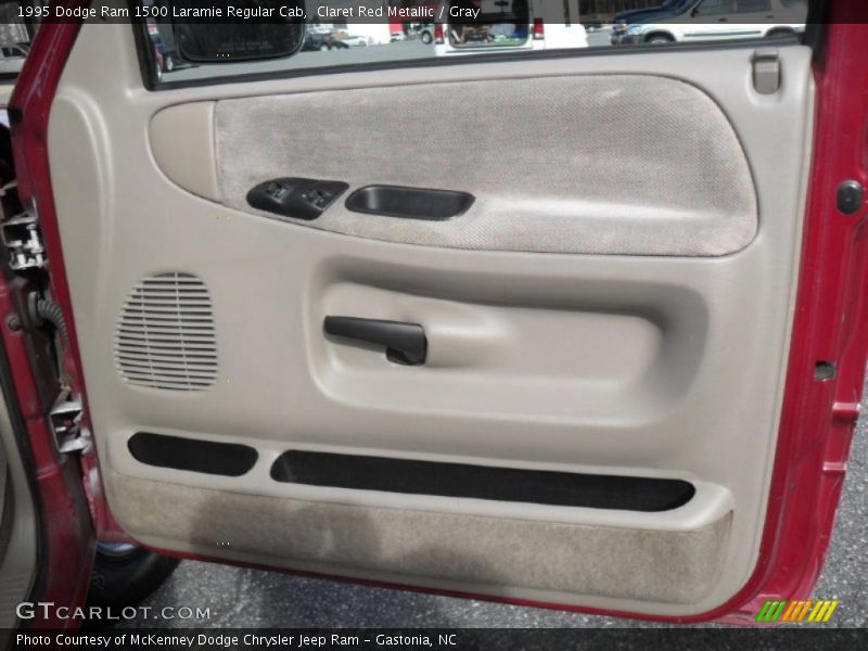 Claret Red Metallic / Gray 1995 Dodge Ram 1500 Laramie Regular Cab