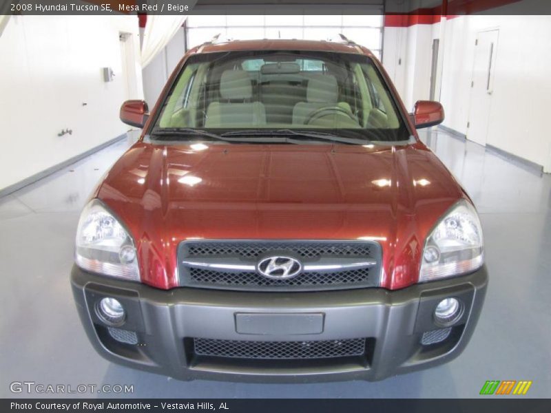 Mesa Red / Beige 2008 Hyundai Tucson SE