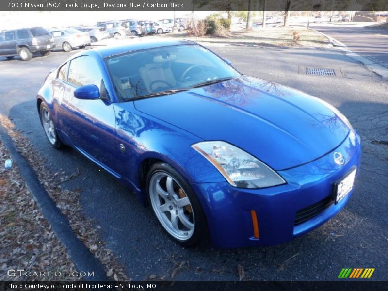 Daytona Blue / Carbon Black 2003 Nissan 350Z Track Coupe