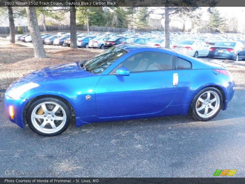 Daytona Blue / Carbon Black 2003 Nissan 350Z Track Coupe