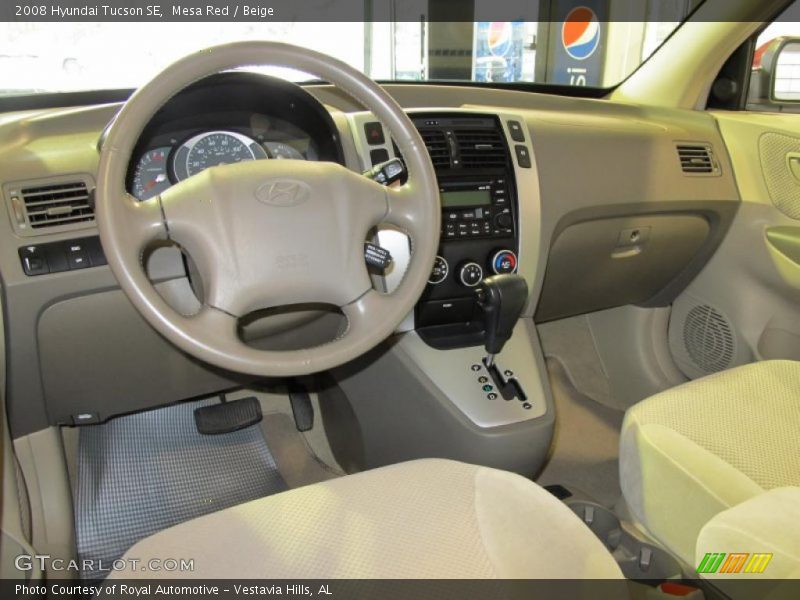 Mesa Red / Beige 2008 Hyundai Tucson SE