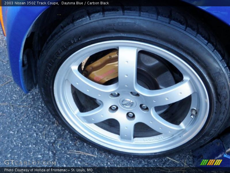 Daytona Blue / Carbon Black 2003 Nissan 350Z Track Coupe