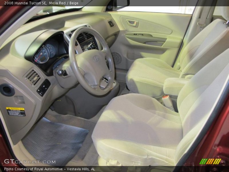 Mesa Red / Beige 2008 Hyundai Tucson SE