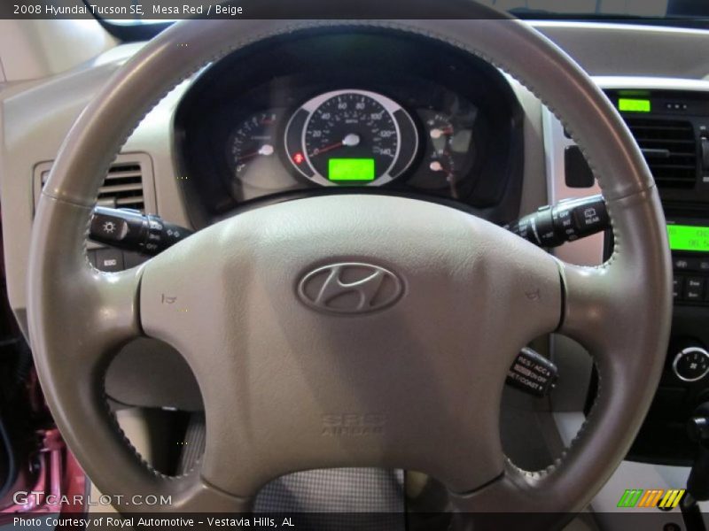 Mesa Red / Beige 2008 Hyundai Tucson SE