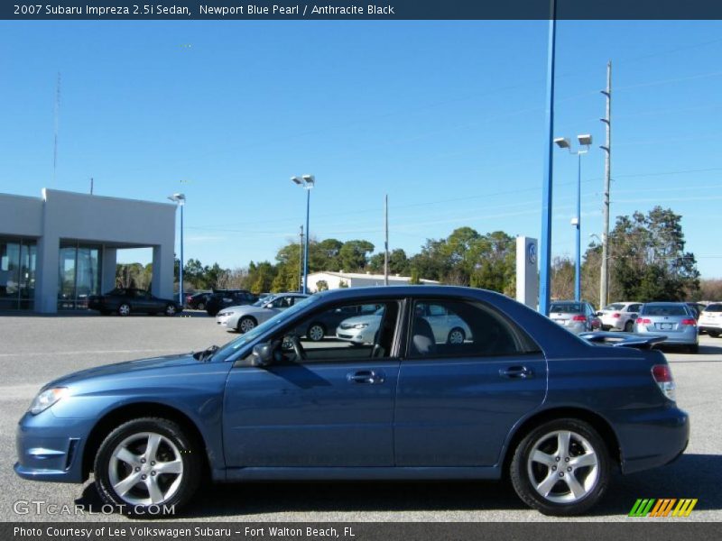 Newport Blue Pearl / Anthracite Black 2007 Subaru Impreza 2.5i Sedan