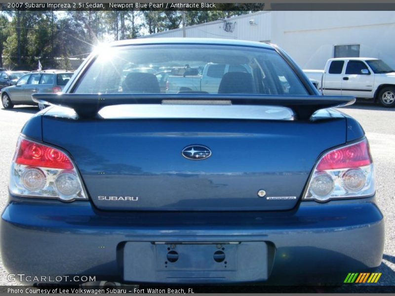 Newport Blue Pearl / Anthracite Black 2007 Subaru Impreza 2.5i Sedan