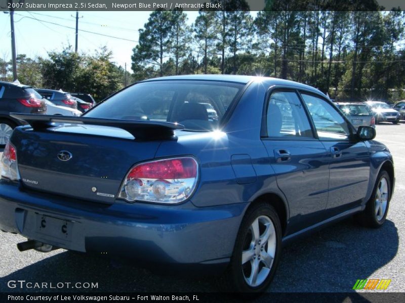 Newport Blue Pearl / Anthracite Black 2007 Subaru Impreza 2.5i Sedan