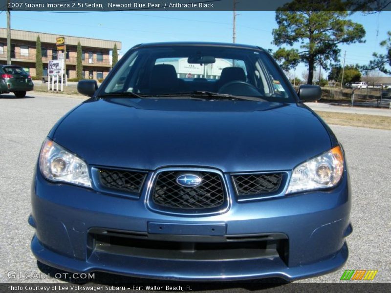 Newport Blue Pearl / Anthracite Black 2007 Subaru Impreza 2.5i Sedan