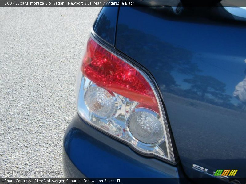 Newport Blue Pearl / Anthracite Black 2007 Subaru Impreza 2.5i Sedan