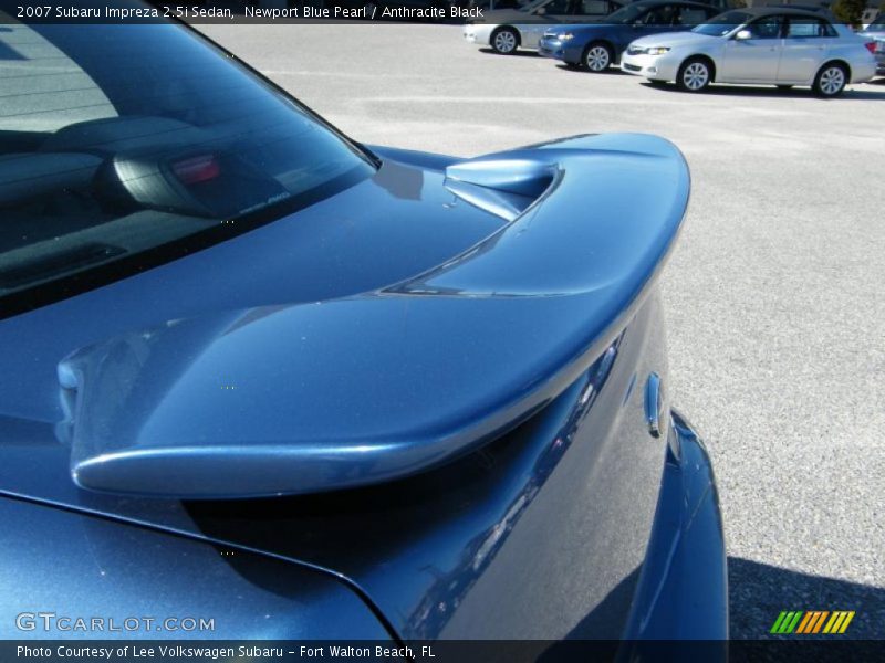 Newport Blue Pearl / Anthracite Black 2007 Subaru Impreza 2.5i Sedan