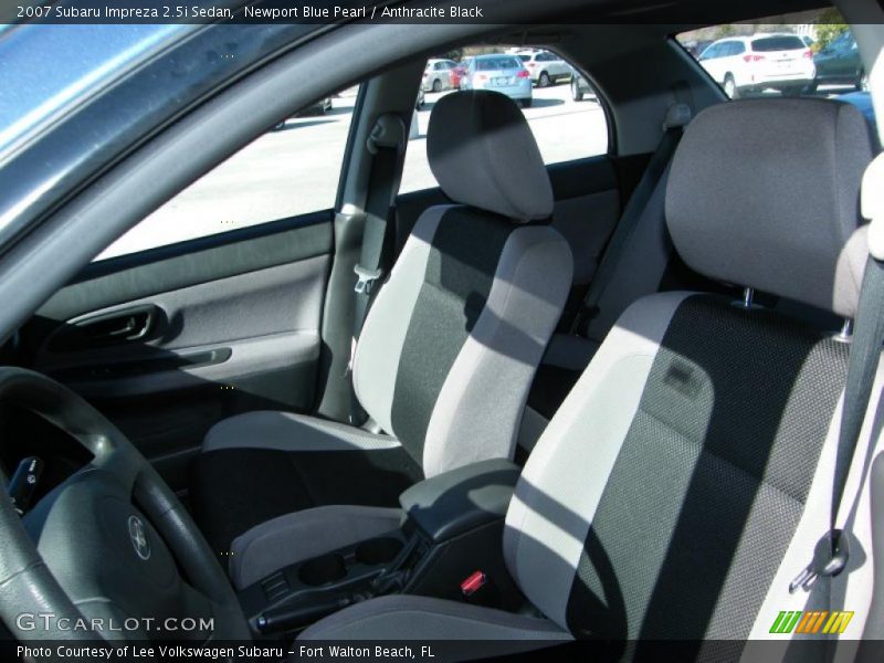 Newport Blue Pearl / Anthracite Black 2007 Subaru Impreza 2.5i Sedan