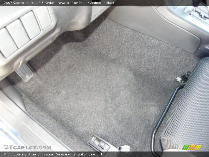 Newport Blue Pearl / Anthracite Black 2007 Subaru Impreza 2.5i Sedan
