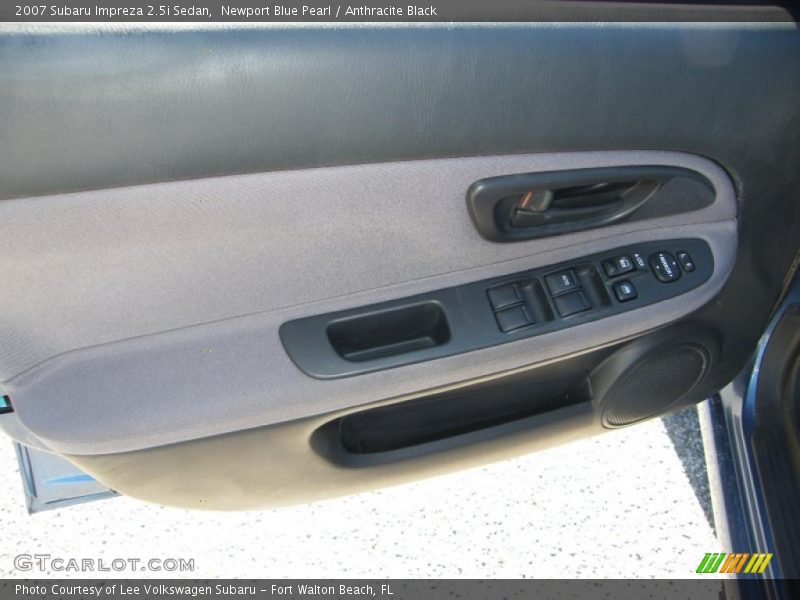 Newport Blue Pearl / Anthracite Black 2007 Subaru Impreza 2.5i Sedan