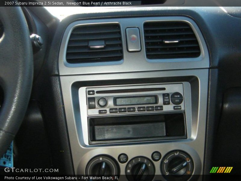 Newport Blue Pearl / Anthracite Black 2007 Subaru Impreza 2.5i Sedan