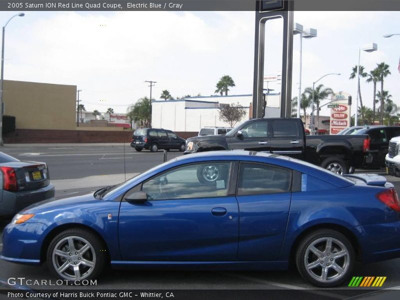 Electric Blue / Gray 2005 Saturn ION Red Line Quad Coupe