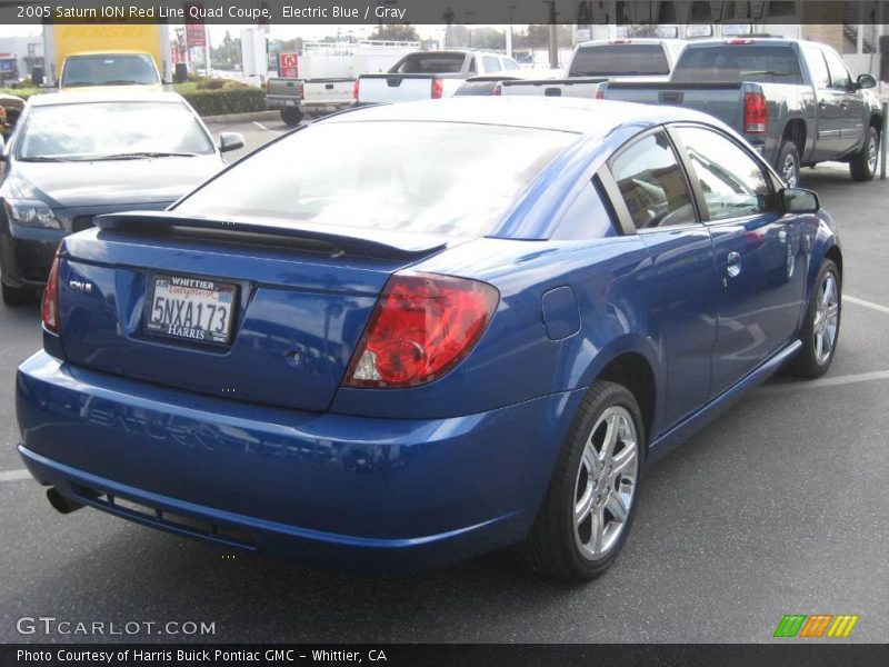 Electric Blue / Gray 2005 Saturn ION Red Line Quad Coupe