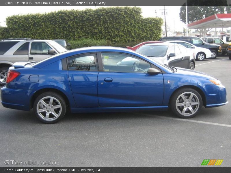 Electric Blue / Gray 2005 Saturn ION Red Line Quad Coupe