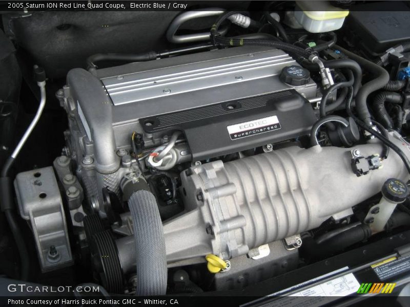 Electric Blue / Gray 2005 Saturn ION Red Line Quad Coupe