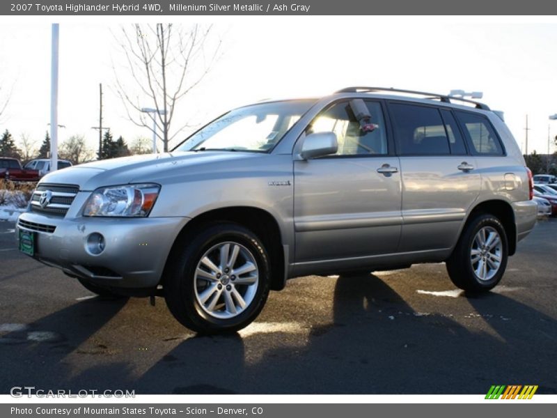 Millenium Silver Metallic / Ash Gray 2007 Toyota Highlander Hybrid 4WD