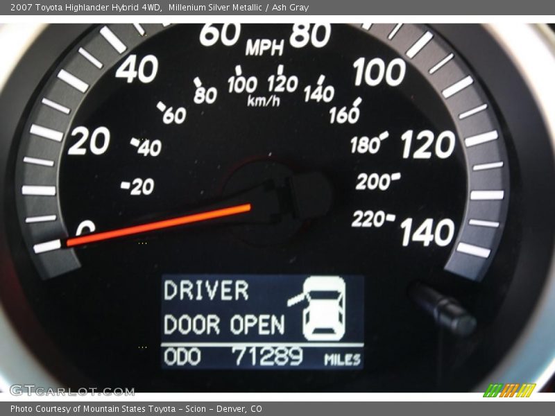 Millenium Silver Metallic / Ash Gray 2007 Toyota Highlander Hybrid 4WD