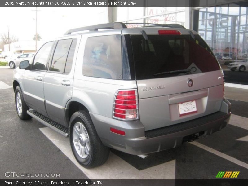 Silver Birch Metallic / Midnight Grey 2005 Mercury Mountaineer V6 AWD