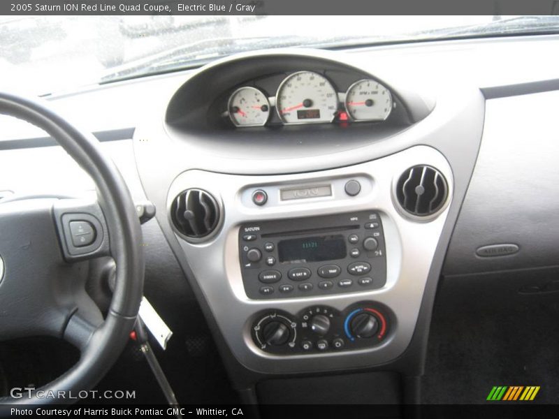 Electric Blue / Gray 2005 Saturn ION Red Line Quad Coupe
