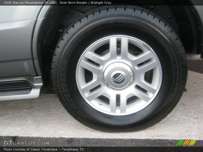 Silver Birch Metallic / Midnight Grey 2005 Mercury Mountaineer V6 AWD
