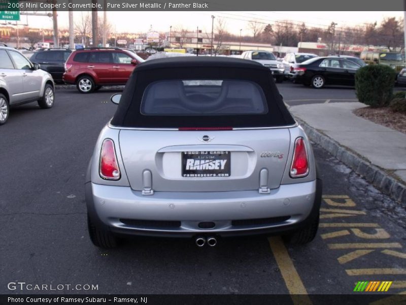 Pure Silver Metallic / Panther Black 2006 Mini Cooper S Convertible
