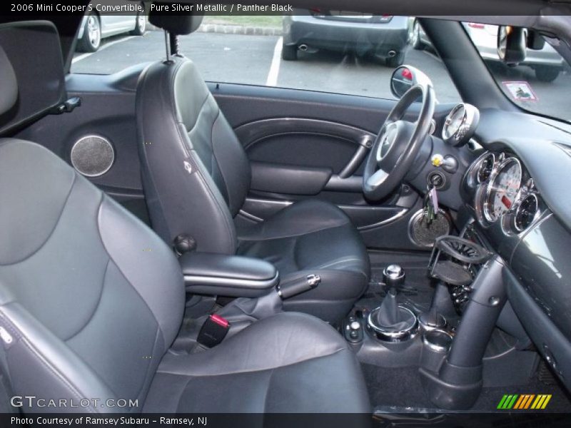 Pure Silver Metallic / Panther Black 2006 Mini Cooper S Convertible