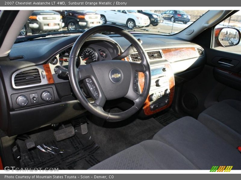 Sunburst Orange Metallic / Ebony 2007 Chevrolet Avalanche LT 4WD