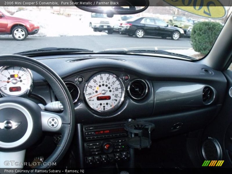 Pure Silver Metallic / Panther Black 2006 Mini Cooper S Convertible