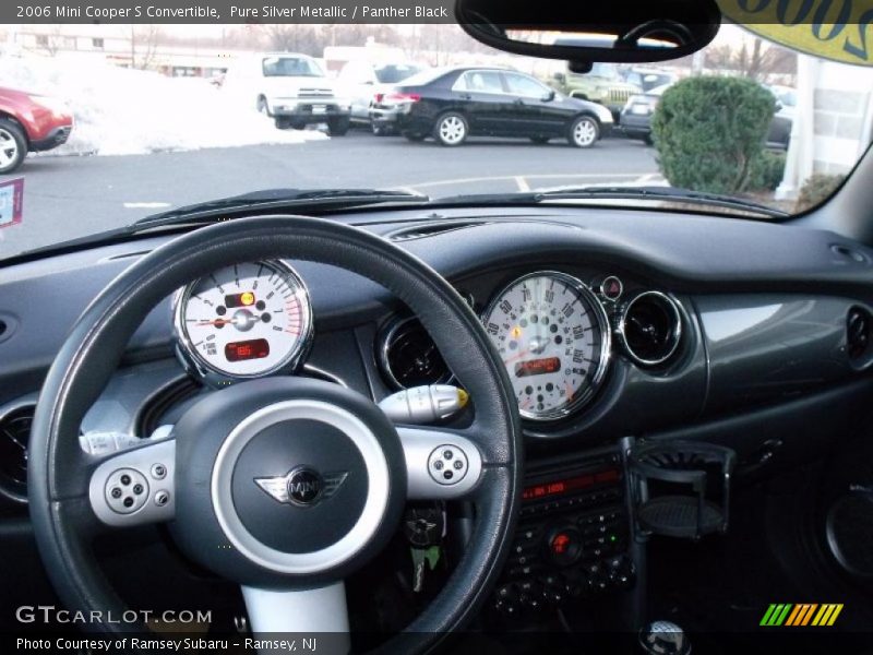 Pure Silver Metallic / Panther Black 2006 Mini Cooper S Convertible
