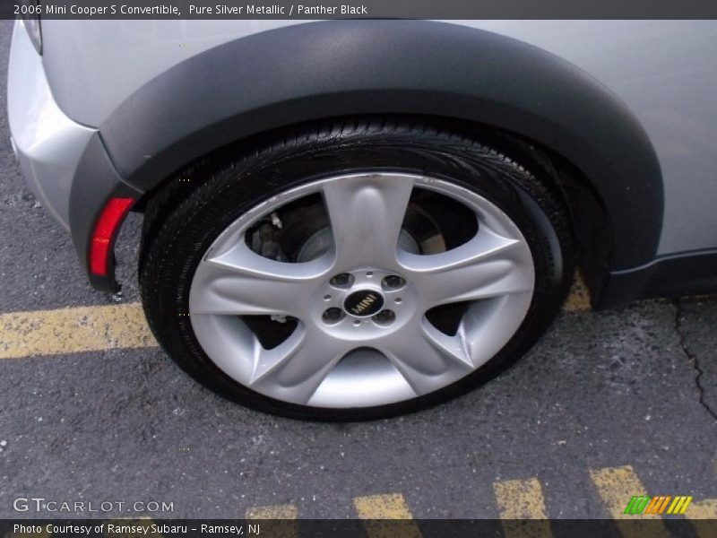 Pure Silver Metallic / Panther Black 2006 Mini Cooper S Convertible