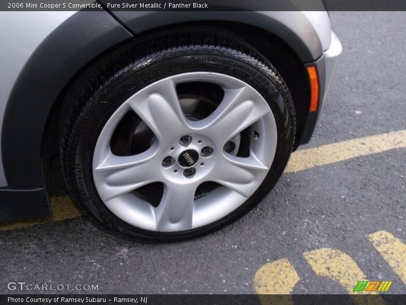 Pure Silver Metallic / Panther Black 2006 Mini Cooper S Convertible